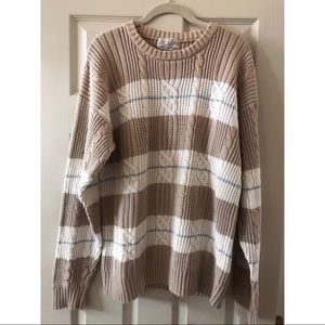 Christian Dior Cotton Pullover Cable Knit Sweater